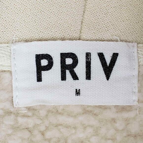 PRIV Coco Cozy Coatigan Cream Womens Size Medium M Sherpa Fleece Lined - Picture 5 of 8